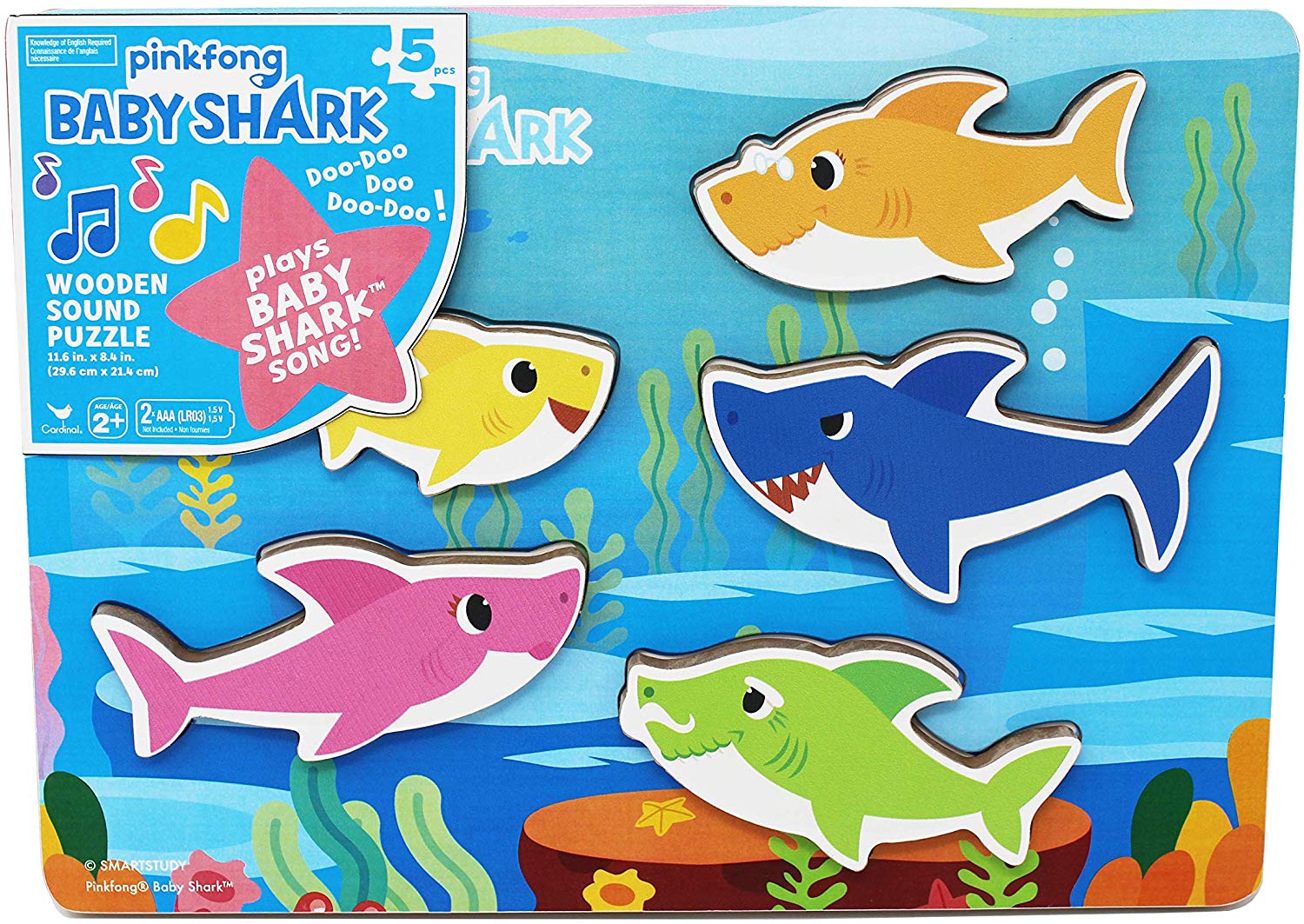 Buy Ibrands Puzzle Baby Shark Chunky Wood | Yallatoys.com