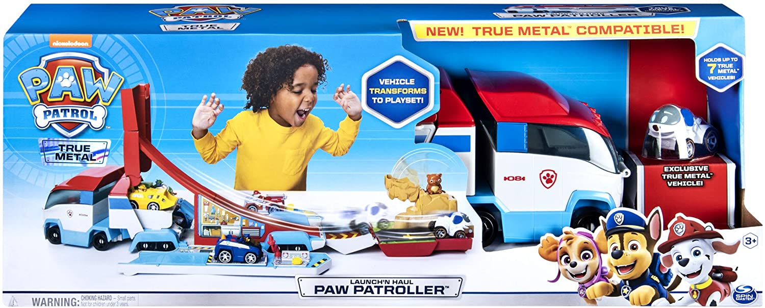 Buy Paw Patrol True Metal Diecast Launch N Haul Playset | Yallatoys.com