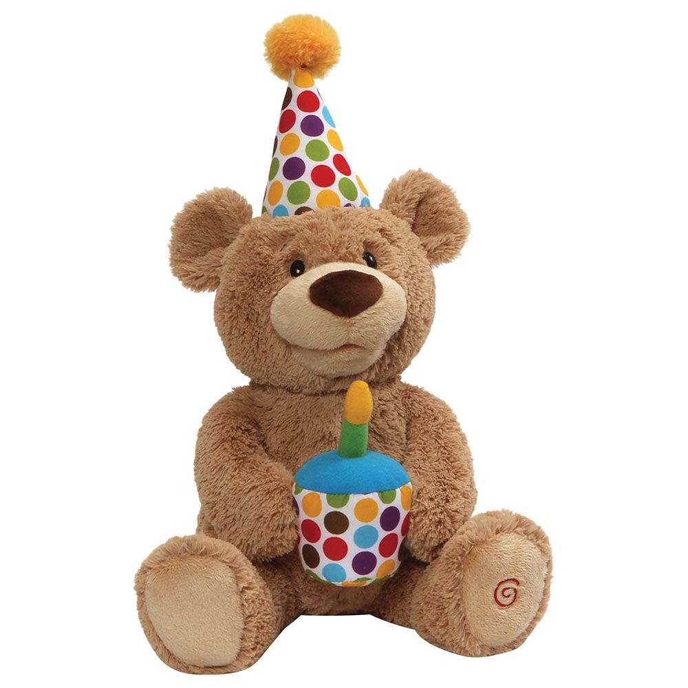 Buy Gund Happy Birthday Animated Bear Singing Light Up Plush Stuffed Animal 17inch | Yallatoys.com