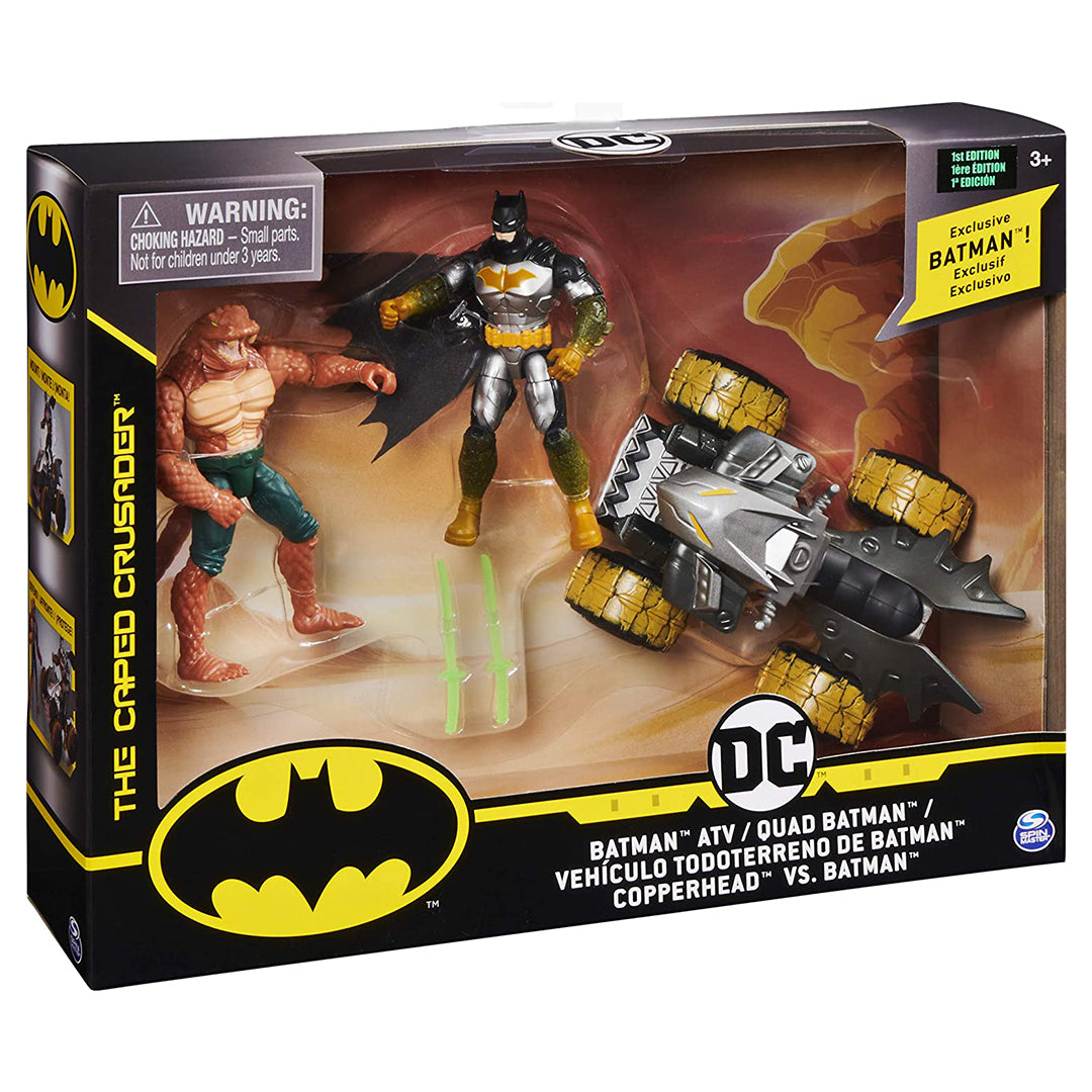 Buy Dc Universe Batman Batcycle Playset With 10Cm Action Figures From Batman And Clayface (Sold Separately Subject To Availability) | Yallatoys.com