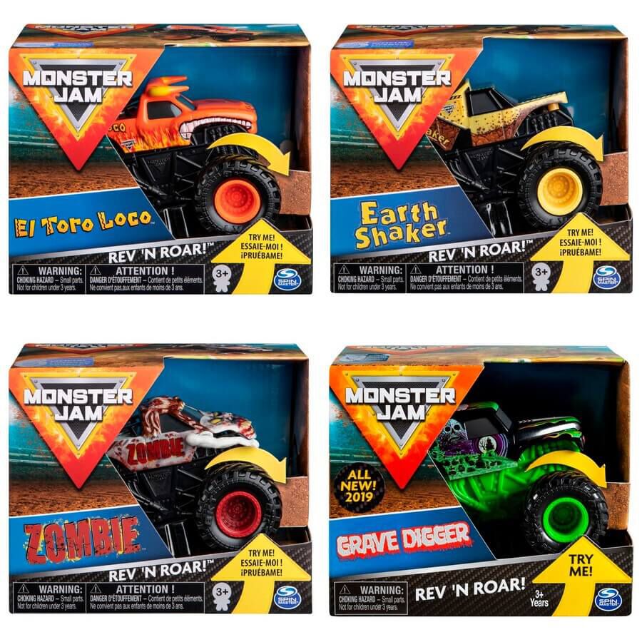 Buy Monster Jam Rev N Roar Vehicles Ripit & Flipit (Sold Separately Subject to Availability) | Yallatoys.com
