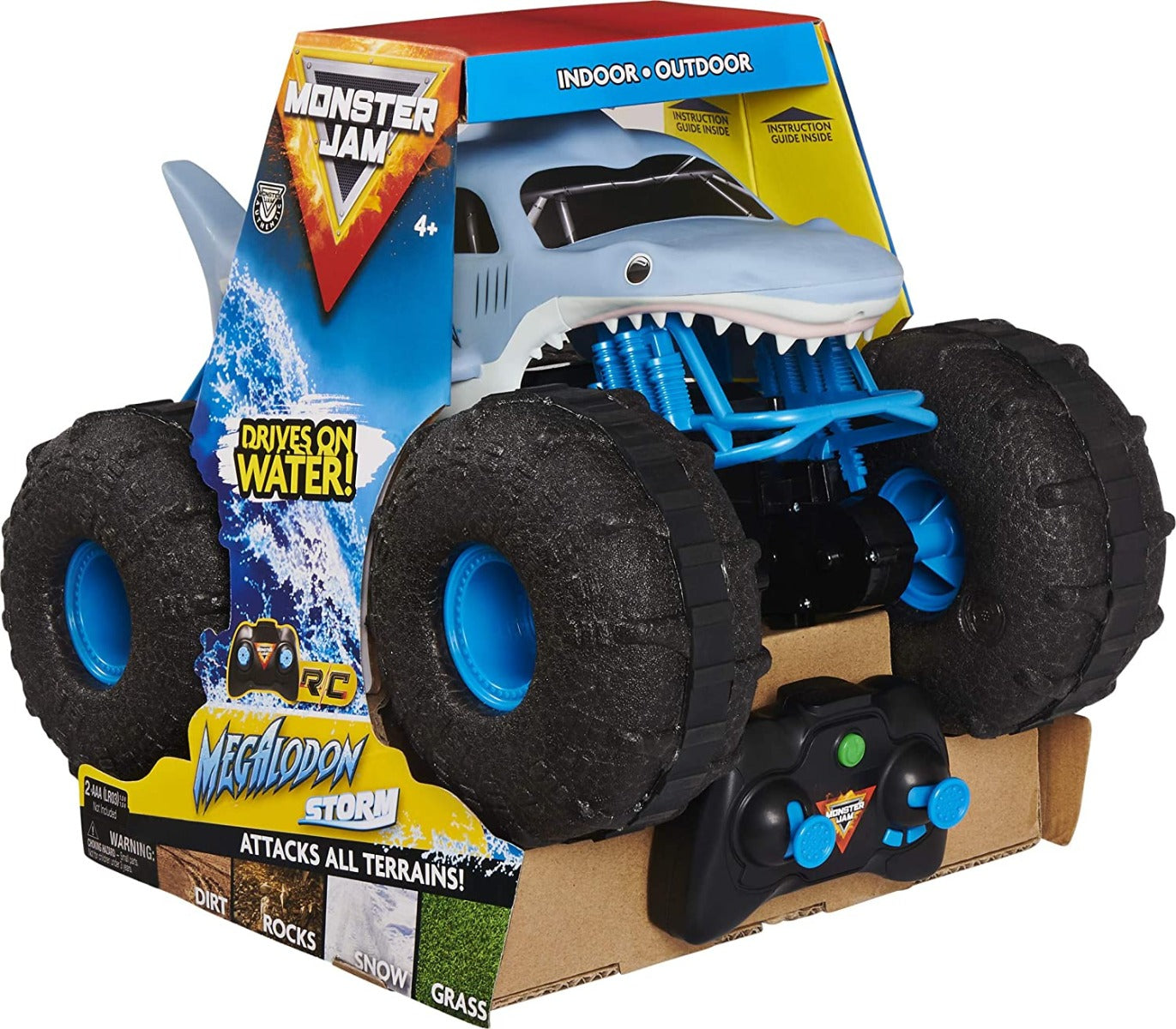 Buy Monster Jam Official Megalodon Storm All Terrain Remote Control Monster Truck | Yallatoys.com