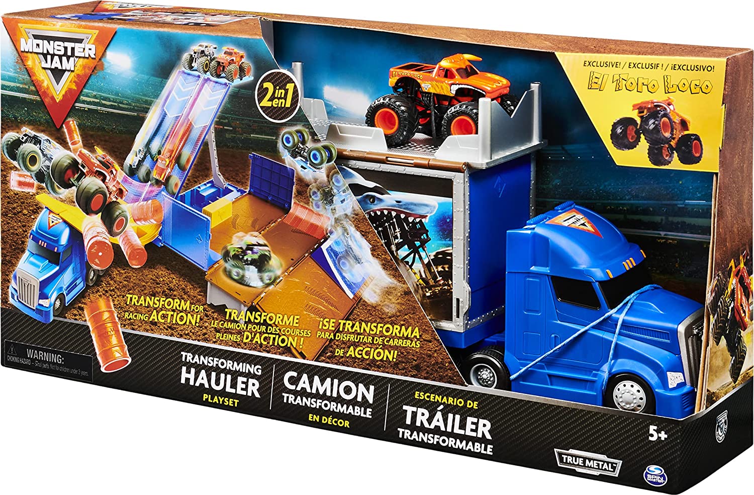 Buy Monster Jam Official 2-in-1 Transforming Hauler Playset | Yallatoys.com