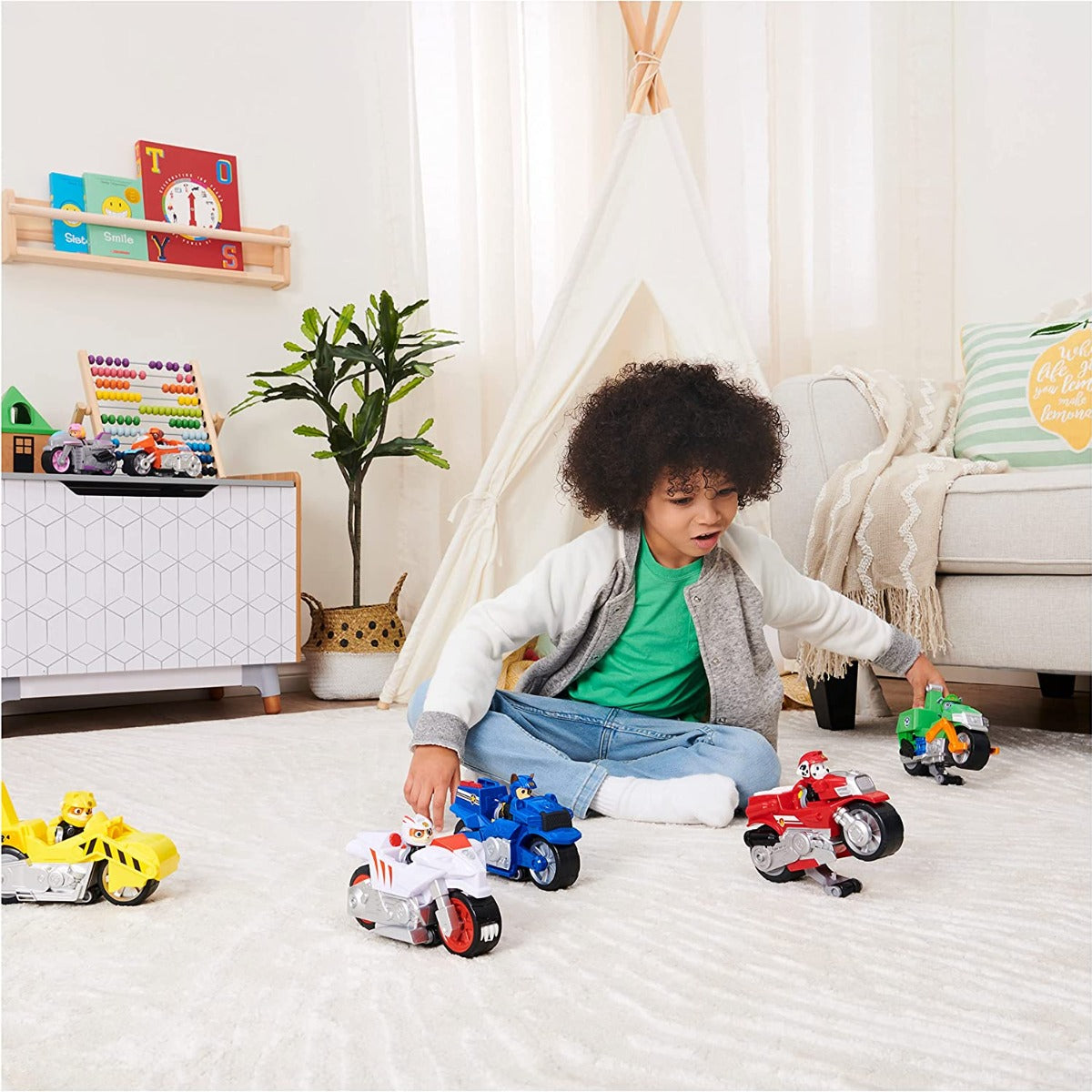 Buy Paw Patrol Deluxe Pups Motorcycle with Function and Figure (Sold Separately Subject to Availability) | Yallatoys.com