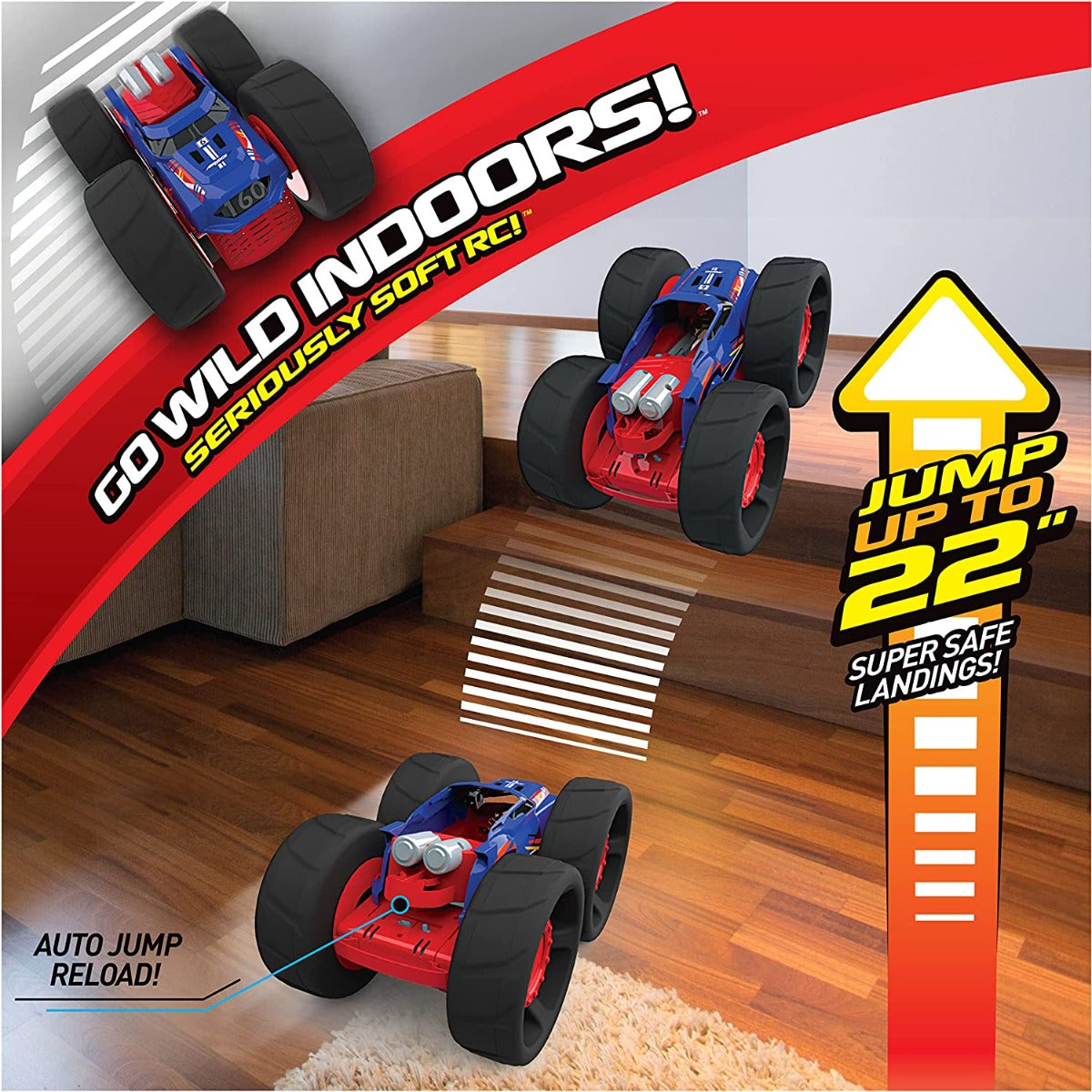 Buy Air Hogs Super Soft Jump Fury with Zero-Damage Wheels Remote Control Car | Yallatoys.com