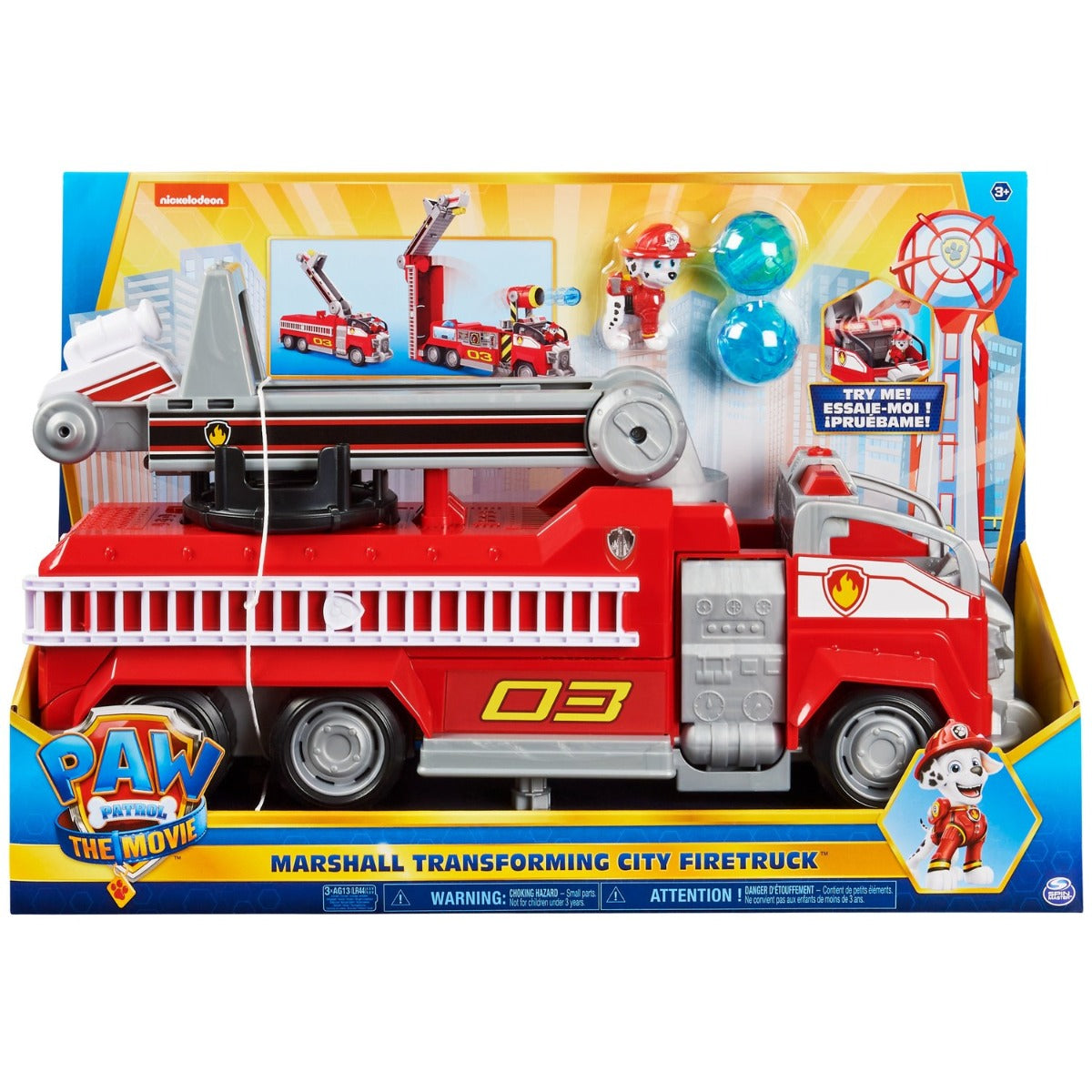 Buy Paw Patrol The Movie Marshall Transforming City Fire Truck | Yallatoys.com