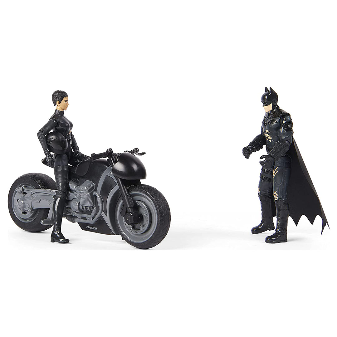 Buy DC Universe Batman Movie Series Selina Kyle Chase Set with Batman and Motorcycle | Yallatoys.com