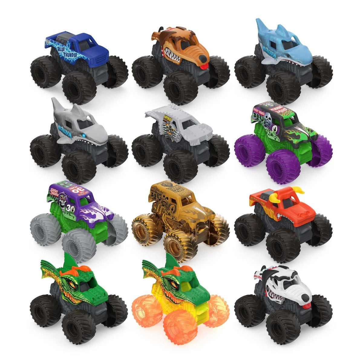 Buy Monster Jam Official Mini Megalodon Collectible Monster Truck (Sold Separately Subject to Availability) | Yallatoys.com
