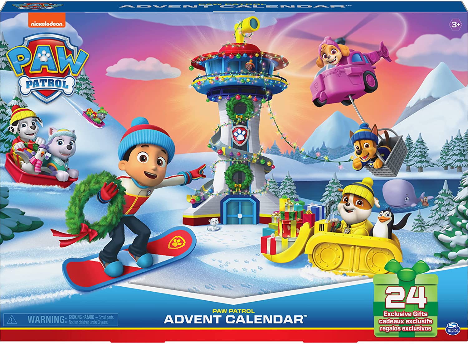Buy Paw Patrol Advent Calendar with 24 Exclusive Toy Figures | Yallatoys.com