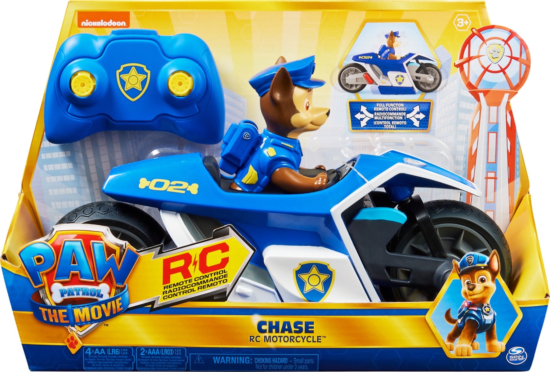 Buy Paw Patrol Movie Chase Remote Control Motorcycle | Yallatoys.com