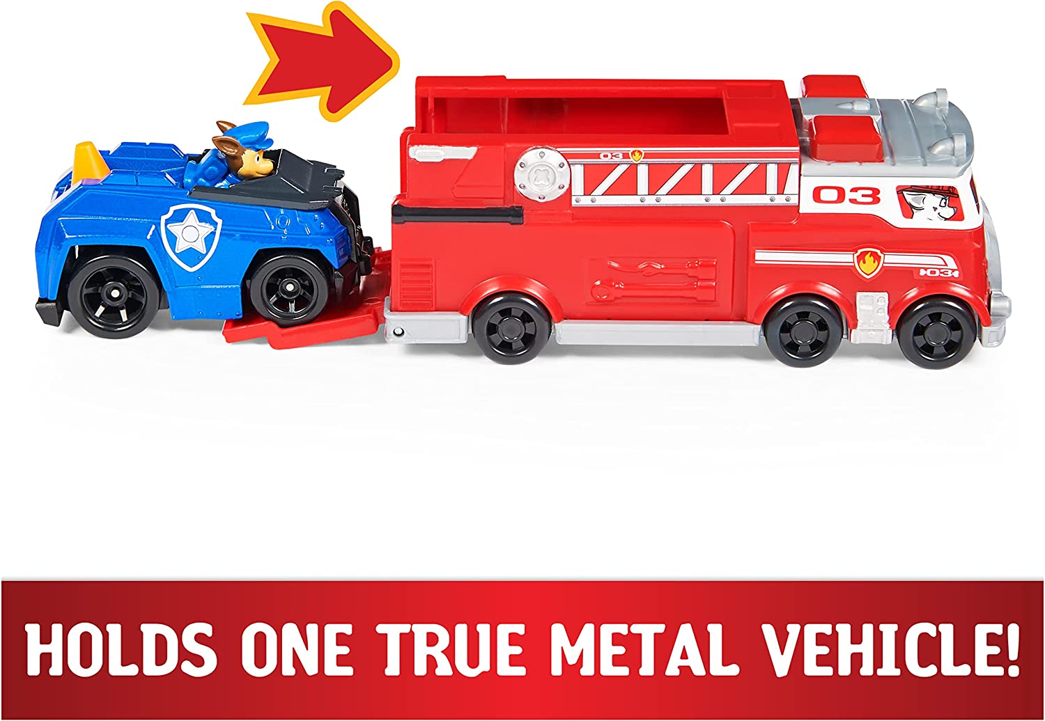 Buy Paw Patrol True Metal Firetruck Die-Cast Team Vehicle | Yallatoys.com