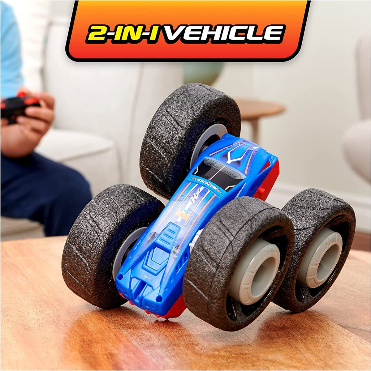 Buy Air Hogs Super Soft Flippin Frenzy 360 Spinning Action 2 in 1 Stunt Vehicle Remote Control Car | Yallatoys.com