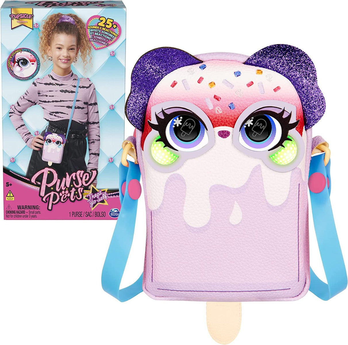 Buy Purse Pets Treat Yo Self Pupsicle Crossbody Bag with Lights | Yallatoys.com