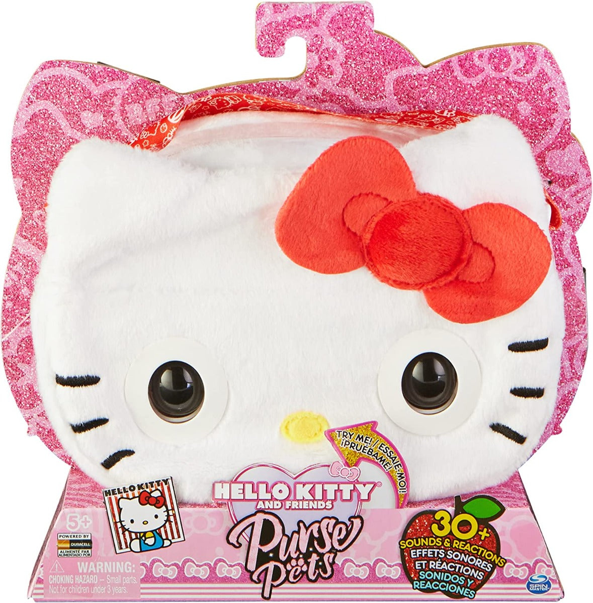 Buy Purse Pets Hello Kitty Interactive Shoulder Bag with 30 Sounds & Reactions | Yallatoys.com