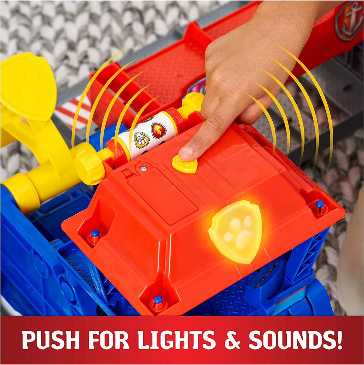Buy Paw Patrol Big Truck Pups Truck Stop Head Quatres 3ft Wide Transforming Playset | Yallatoys.com