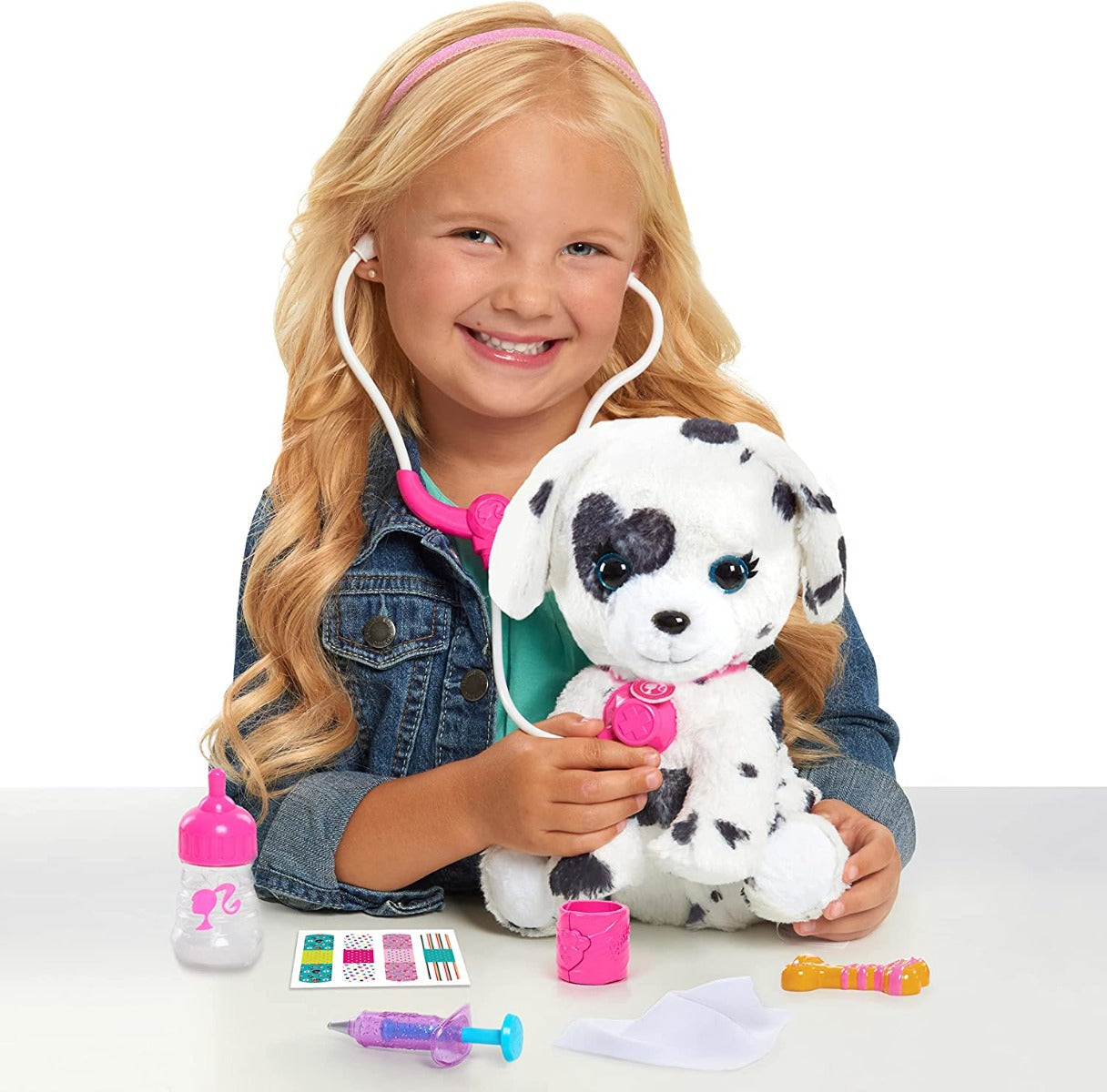 Buy Barbie Hug & Kiss Pet 9 Piece Doctor Set with Dalmatian Puppy | Yallatoys.com