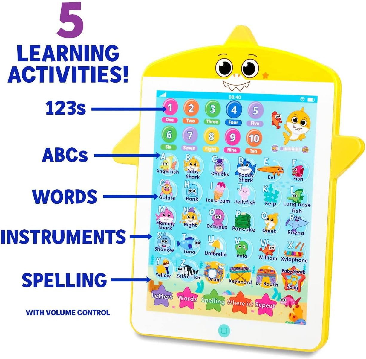 Buy Baby Shark Big Show Kids Tablet Interactive Educational Toys | Yallatoys.com
