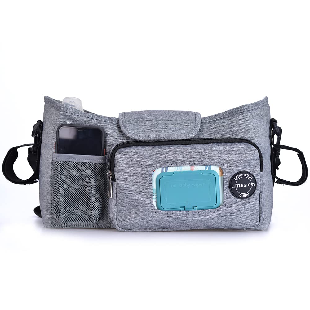 Little Story Stroller Organizer Travel Bag-Grey Little Story Yallatoys