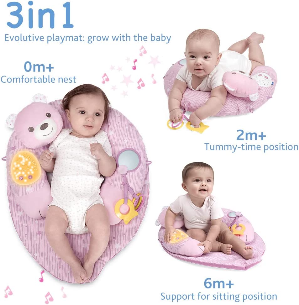 Chicco First Dreams My First Baby Nest With Music and Light - Pink Chicco Yallatoys