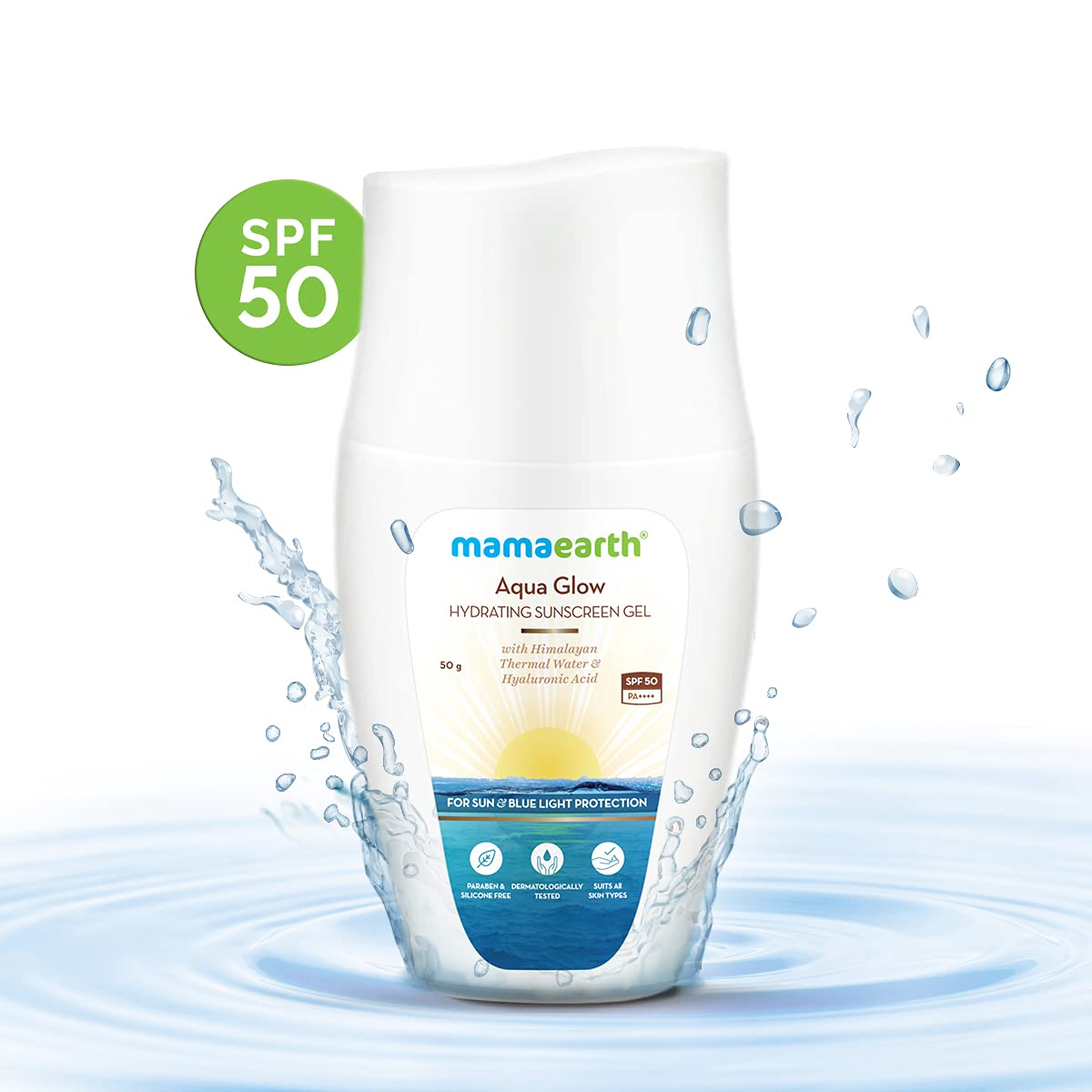 Mamaearth Aquaglow Hydrating Sunscreen Gel 50G Mamaearth Yallatoys