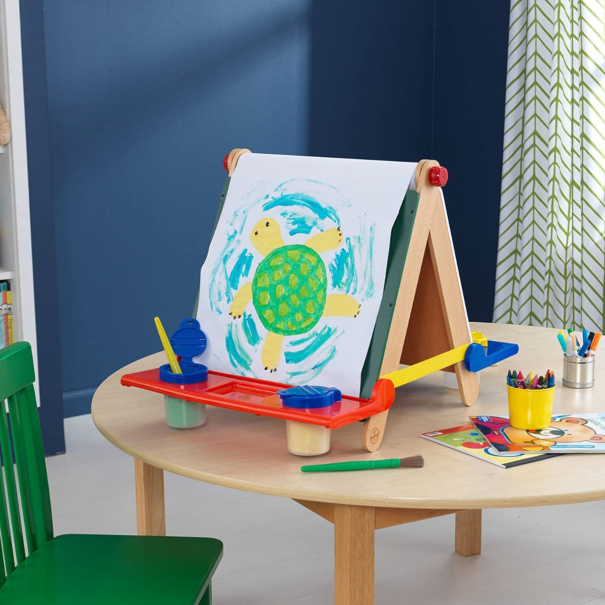 Buy KidKraft Wooden Kids Easel for Table Top with Paper Roll | Yallatoys.com