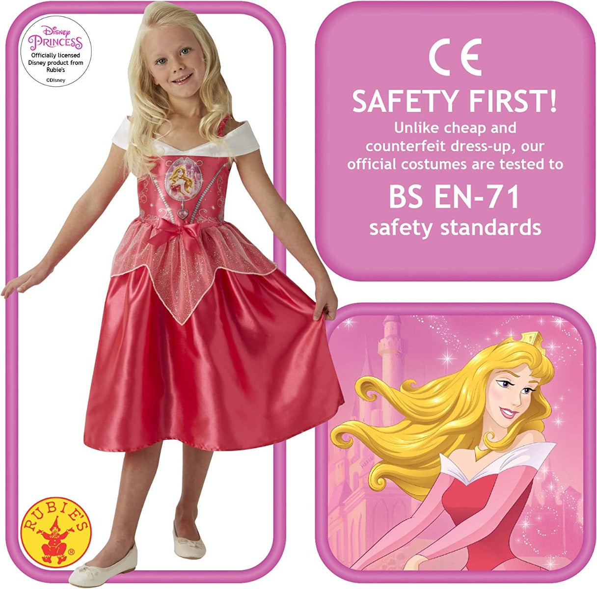 Buy Rubies Disney Princess Fairy Tale Sleeping Beauty Costume Aurora Large | Yallatoys.com