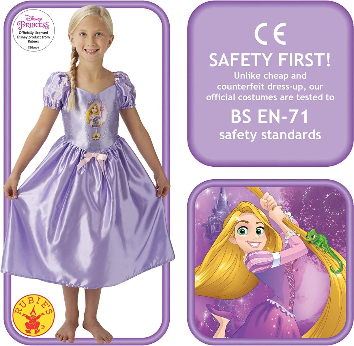 Buy Rubies Disney Princess Fairy Tale Rapunzel Costume Medium | Yallatoys.com