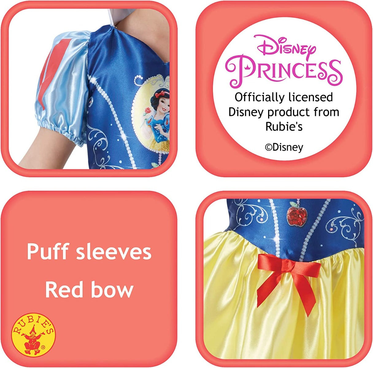Buy Rubies Disney Princess Fairy tale Snow White Costume Medium | Yallatoys.com