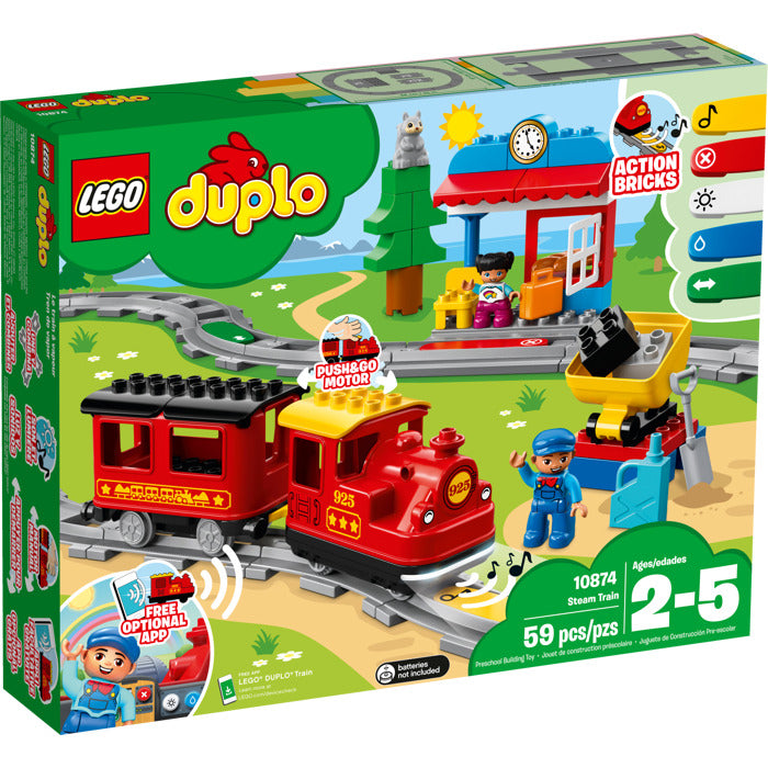 Buy Lego Duplo Town Steam Train 10874 with 59pcs | Yallatoys.com