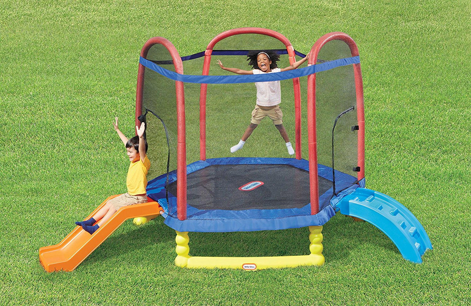 Buy Little Tikes 7ft Climb And Slide Trampoline with Slide | Yallatoys.com