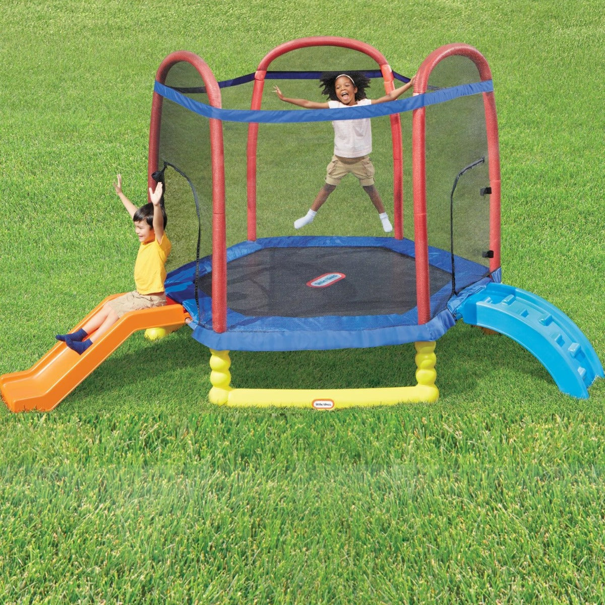 Buy Little Tikes 7ft Climb And Slide Trampoline with Slide | Yallatoys.com