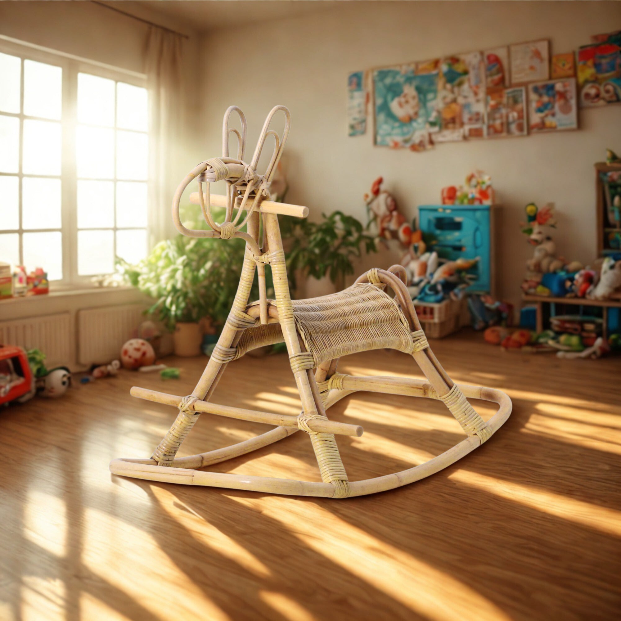 Cuddle Kidang Rattan Rocking Chair Cuddle Yallatoys