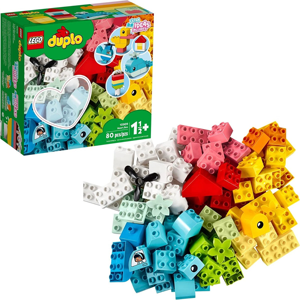 Buy Lego Duplo Classic Heart Box 10909 Building Toy Set 80pieces | Yallatoys.com