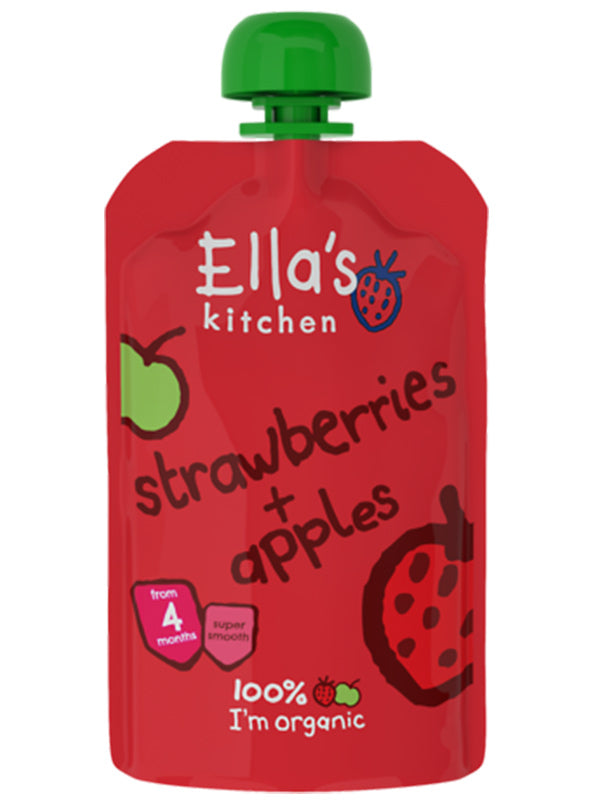 Ellas Kitchen Orgstraw BerriesÂ  Apples  Regular  120Gm Ellas Kitchen Yallatoys