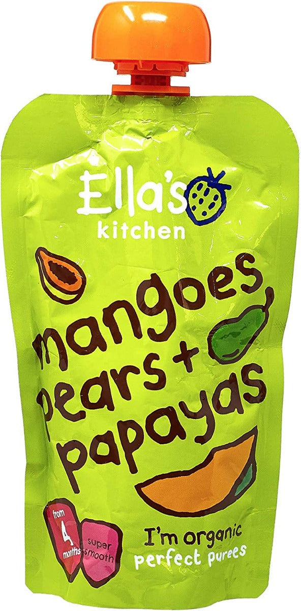 Ellas Kitchen Org MangoespearsÂ  Papayas  Regular 120Gm Ellas Kitchen Yallatoys
