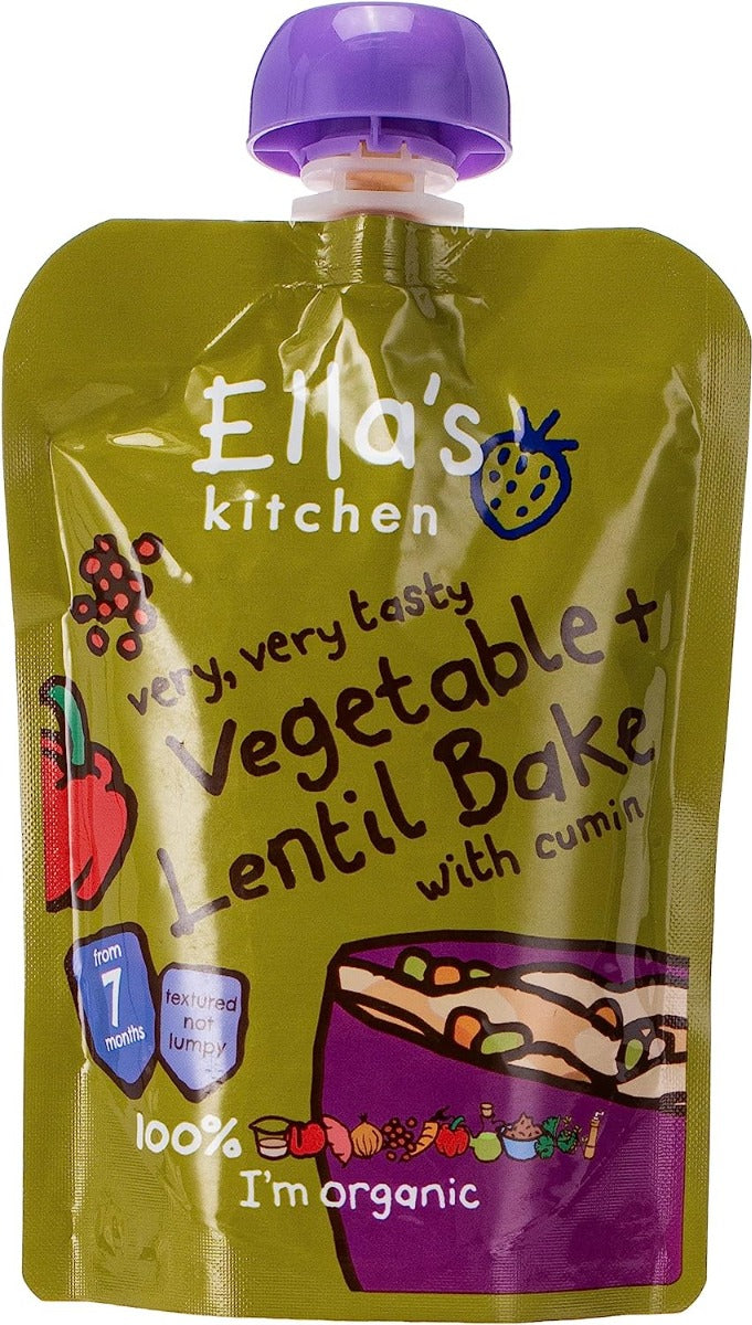 Ellas Kitchen Org Vegetable Bake With Lentils Regular 130 Gm Ellas Kitchen Yallatoys