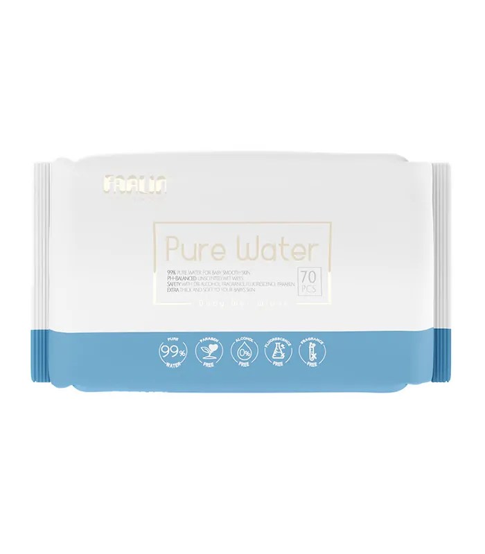 Farlin  Wet Wipes Pure Water  Blue 70 Sheet Farlin Yallatoys
