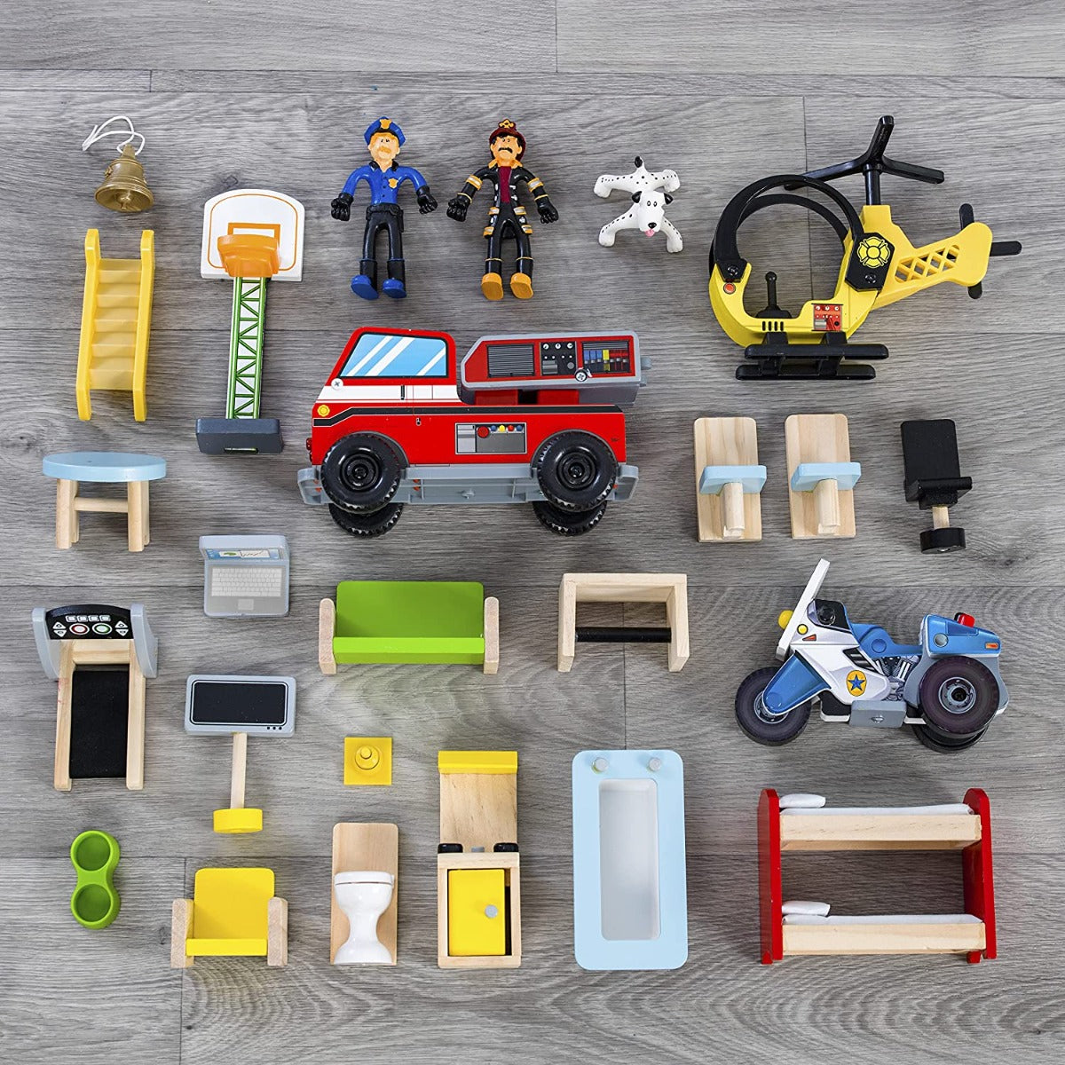 Buy Kidkraft Everyday Heroes Wooden Playset | Yallatoys.com