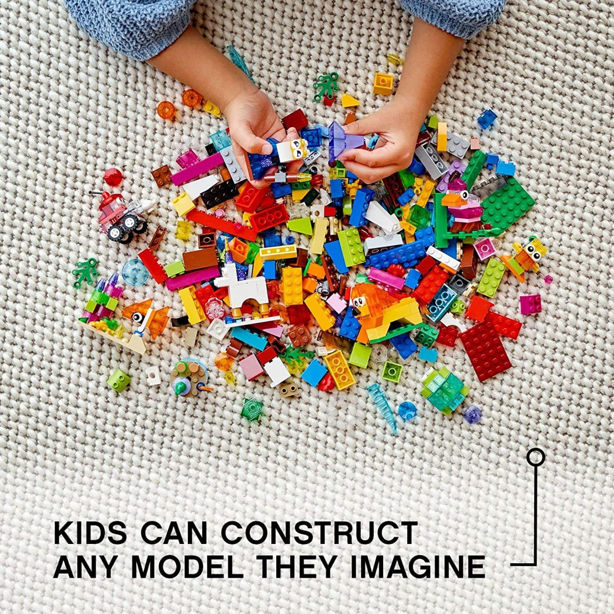 Buy Lego Classic Creative Transparent Bricks 11013 Building Toy Set 500pieces | Yallatoys.com