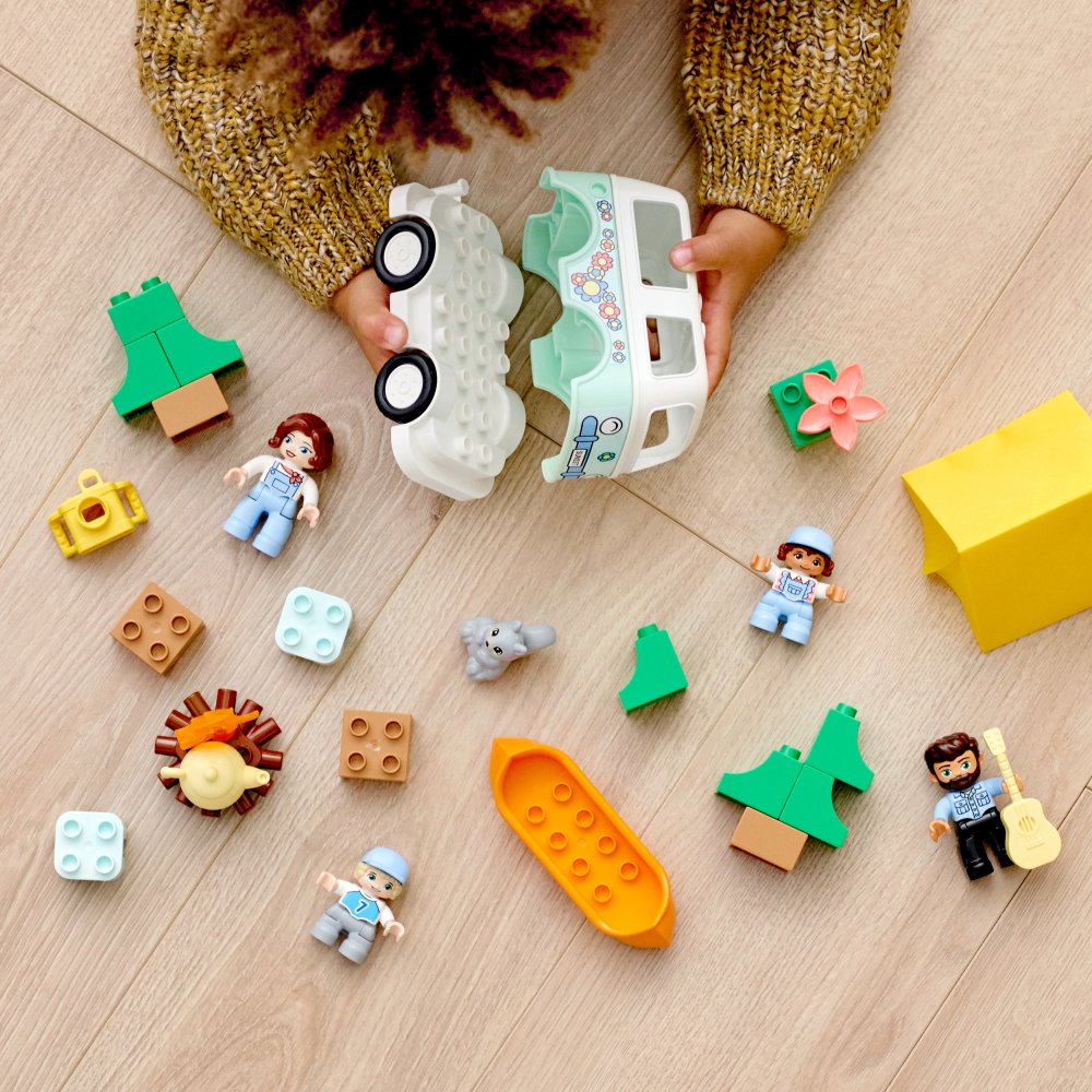 Buy Lego Duplo Town Family Camping Van Adventure 10946 Building Set 30pcs | Yallatoys.com