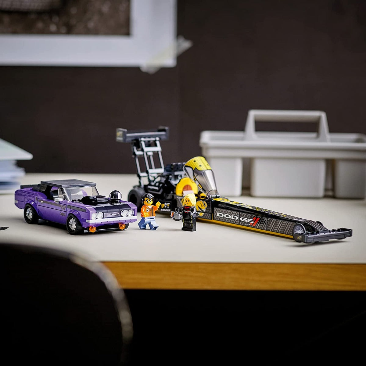 Buy Lego Speed Champions Mopar Dodge SRT Top Fuel Dragster and 1970 Dodge Challenger 76904 Building Toy | Yallatoys.com