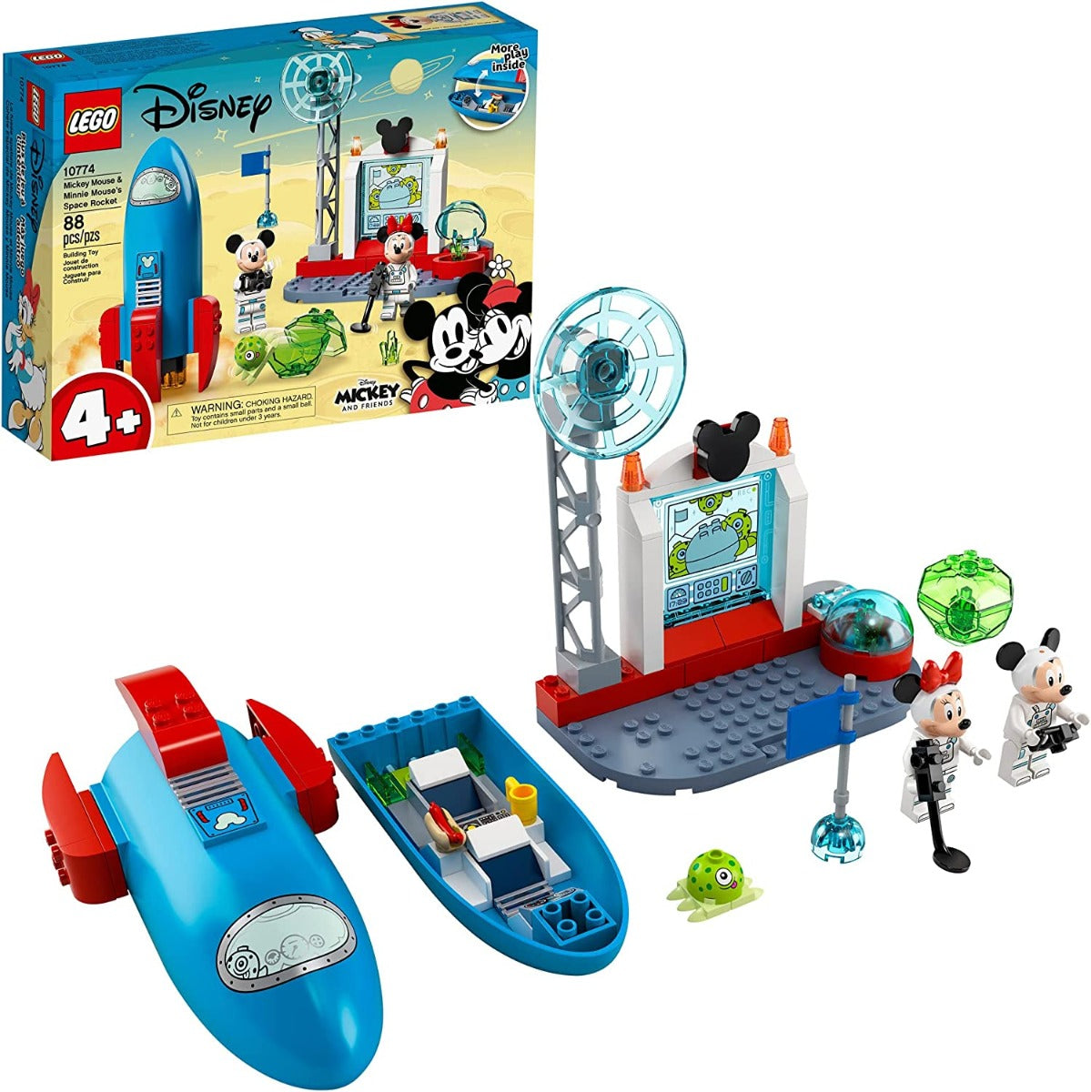 Buy Lego Disney Mickey and Friends Mickey Mouse & Minnie Mouse’s Space Rocket 10774 | Yallatoys.com