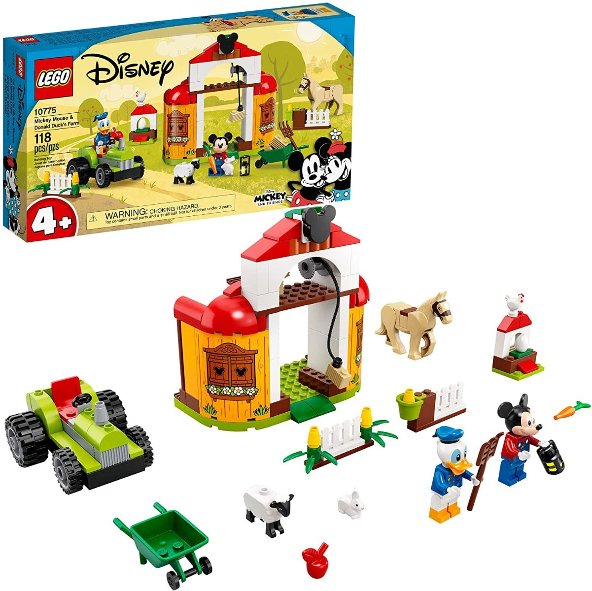 Buy Lego Disney Mickey and Friends Mickey Mouse & Donald Duck’s Farm Building Kit 10775 | Yallatoys.com