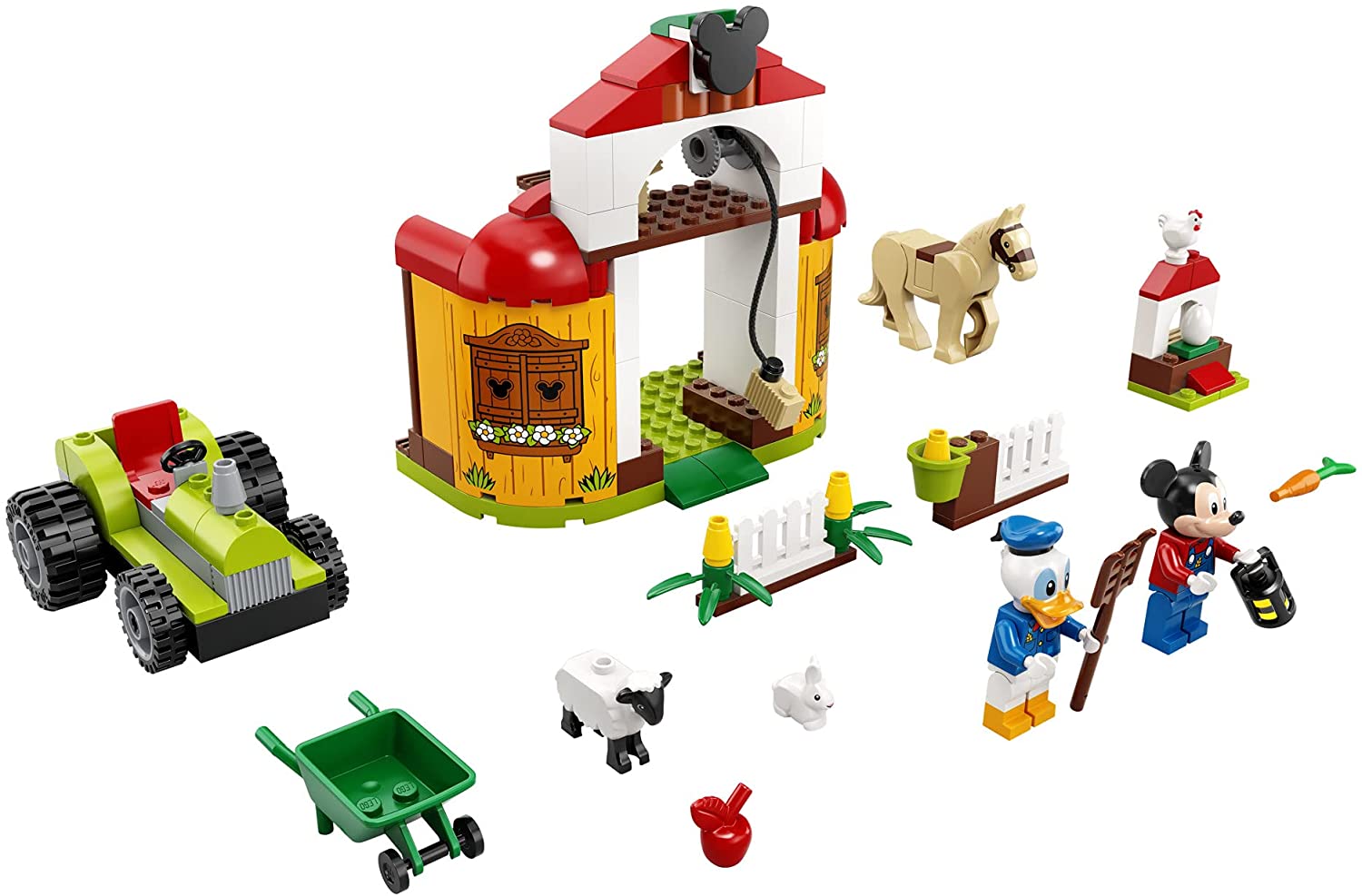 Buy Lego Disney Mickey and Friends Mickey Mouse & Donald Duck’s Farm Building Kit 10775 | Yallatoys.com