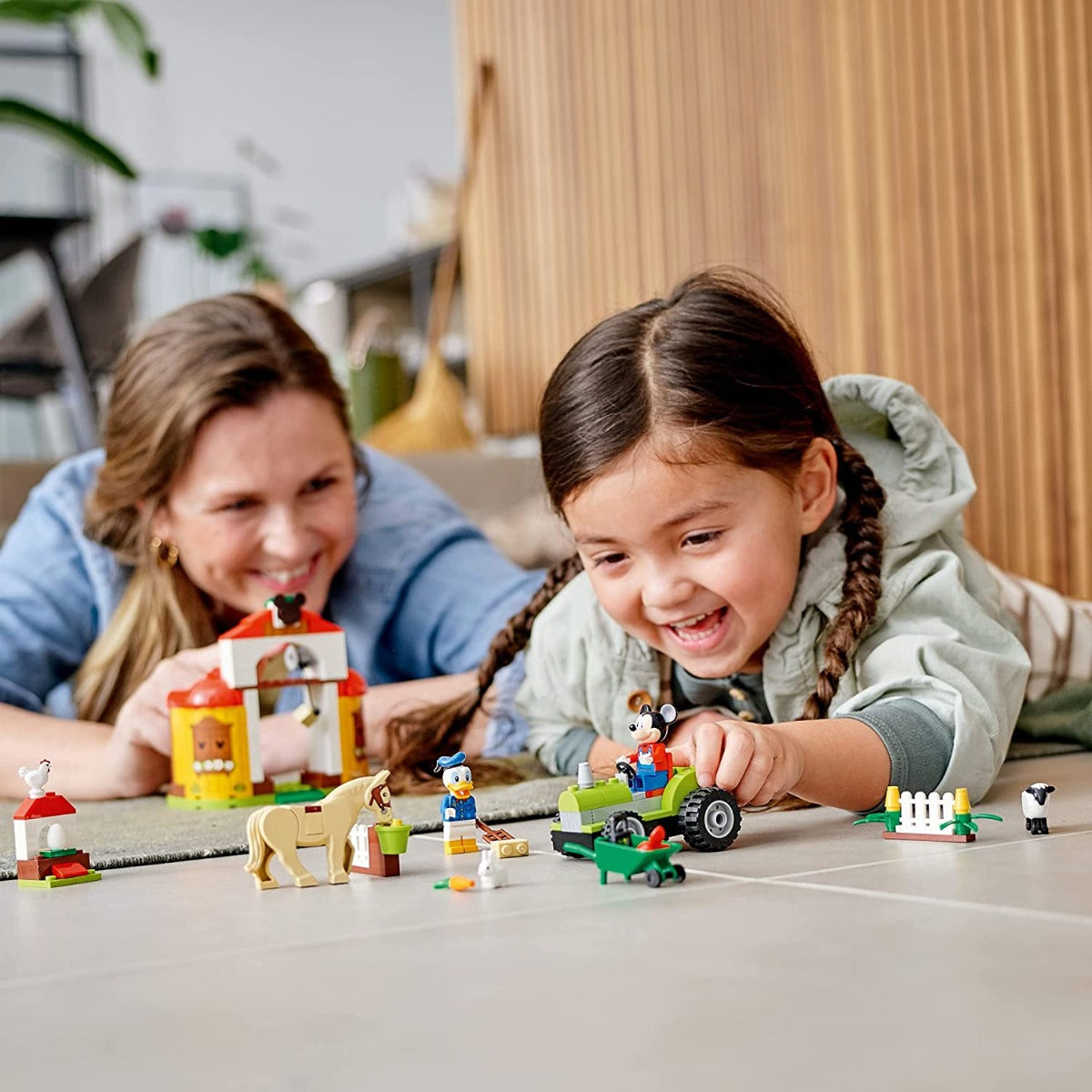 Buy Lego Disney Mickey and Friends Mickey Mouse & Donald Duck’s Farm Building Kit 10775 | Yallatoys.com