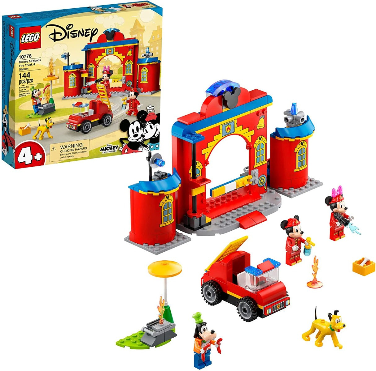 Buy Lego Disney Mickey & Friends Fire Truck & Station Building Kit 10776 | Yallatoys.com