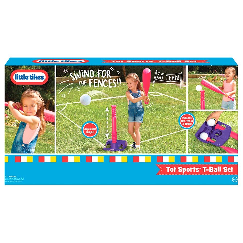 Buy Little Tikes Tot Sports TBall Set Pink | Yallatoys.com