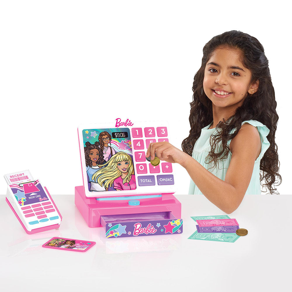 Buy Barbie Cash Register Playset with Accessories 10Pcs | Yallatoys.com