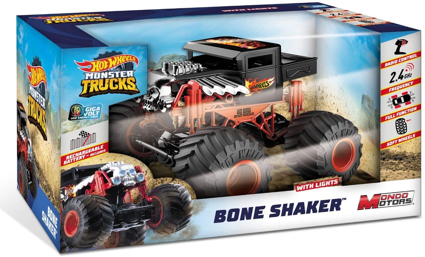 Buy Hot Wheels Monster Truck Bone Shaker Remote Control | Yallatoys.com