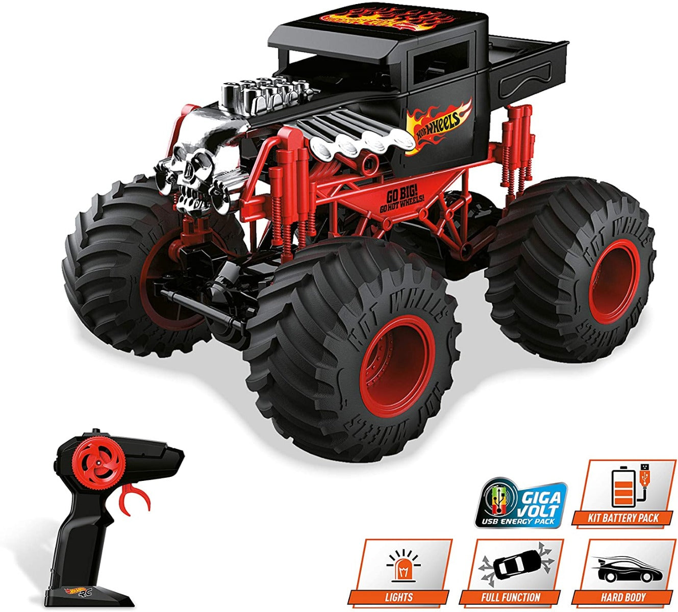 Buy Hot Wheels Monster Truck Bone Shaker Remote Control | Yallatoys.com
